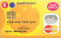 The Post Office Euro currency card