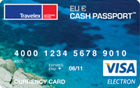 Travelex Euro currency card
