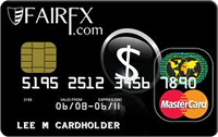 FairFX Euro currency card