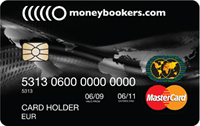 Moneybookers Prepaid currency card